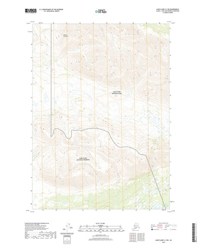 United States Geological Survey Lake Clark C-3 SW, AK (2020, 25000-Scale) digital map
