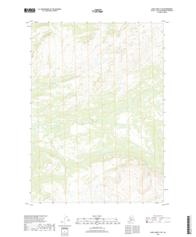 United States Geological Survey Lake Clark C-5 SE, AK (2018, 25000-Scale) digital map