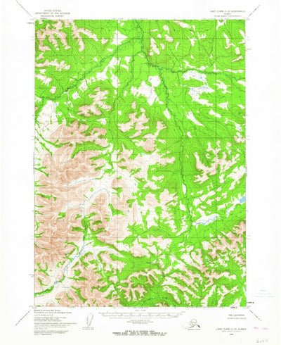 United States Geological Survey Lake Clark C-8, AK (1954, 63360-Scale) digital map