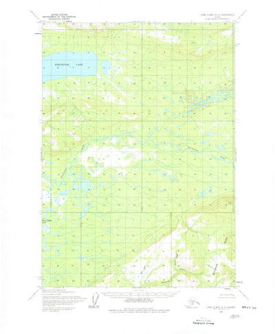 United States Geological Survey Lake Clark D-5, AK (1954, 63360-Scale) digital map