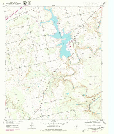United States Geological Survey Lake Colorado City, TX (1950, 24000-Scale) digital map