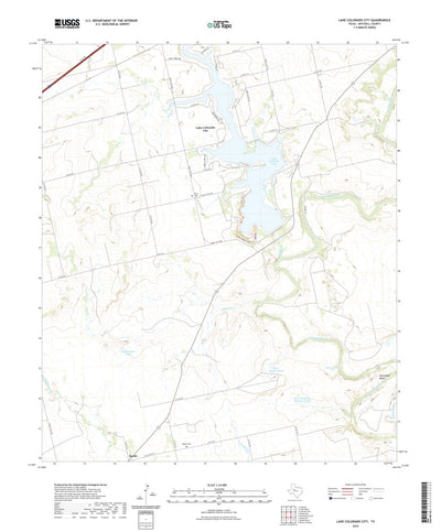 United States Geological Survey Lake Colorado City, TX (2022, 24000-Scale) digital map