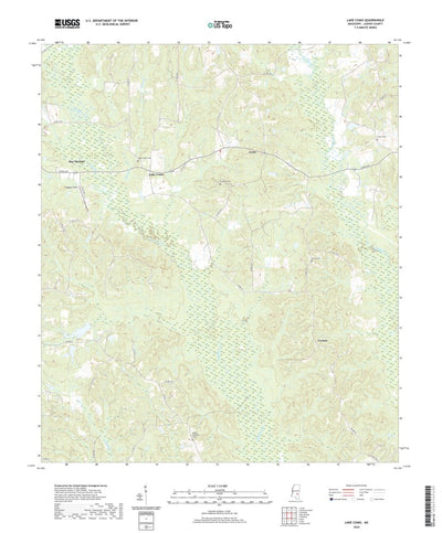 United States Geological Survey Lake Como, MS (2020, 24000-Scale) digital map