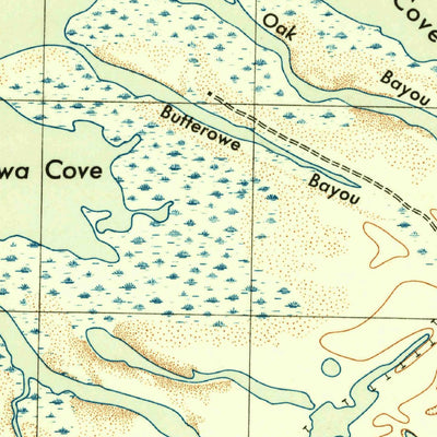 United States Geological Survey Lake Como, TX (1943, 25000-Scale) digital map