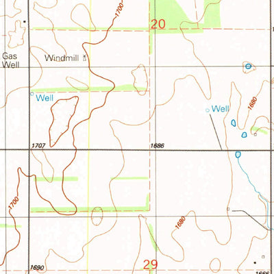 United States Geological Survey Lake Creek, OK (1989, 24000-Scale) digital map