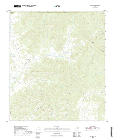 United States Geological Survey Lake Creek, TX (2019, 24000-Scale) digital map