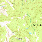United States Geological Survey Lake Creek, WY (1970, 24000-Scale) digital map