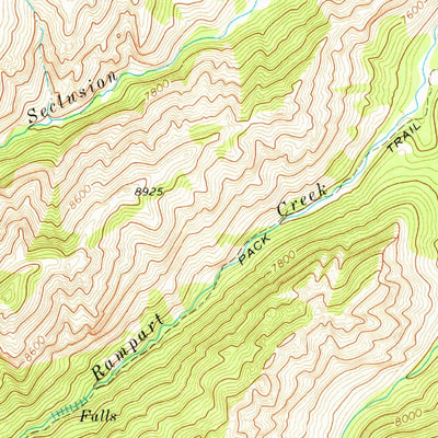 United States Geological Survey Lake Creek, WY (1970, 24000-Scale) digital map