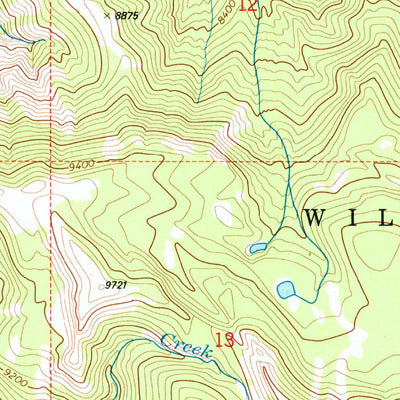 United States Geological Survey Lake Creek, WY (1991, 24000-Scale) digital map
