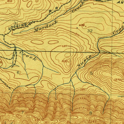 United States Geological Survey Lake Crescent, WA (1922, 62500-Scale) digital map
