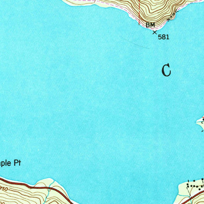 United States Geological Survey Lake Crescent, WA (1950, 24000-Scale) digital map