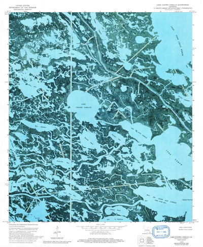 United States Geological Survey Lake Cuatro Caballo, LA (1973, 24000-Scale) digital map