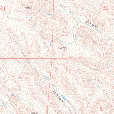 United States Geological Survey Lake De Smet East, WY (1970, 24000-Scale) digital map