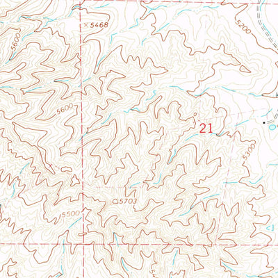 United States Geological Survey Lake De Smet West, WY (1967, 24000-Scale) digital map