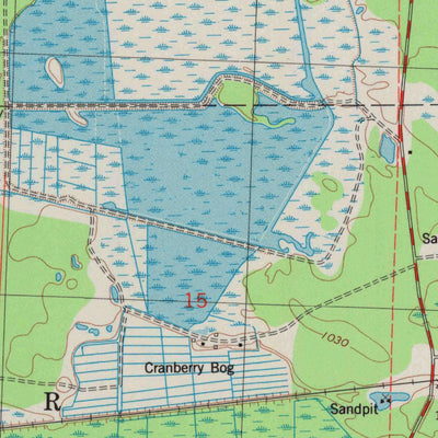 United States Geological Survey Lake Dexter, WI (1984, 24000-Scale) digital map