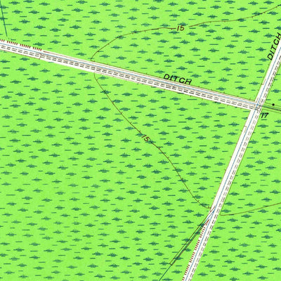 United States Geological Survey Lake Drummond NW, VA (1954, 24000-Scale) digital map