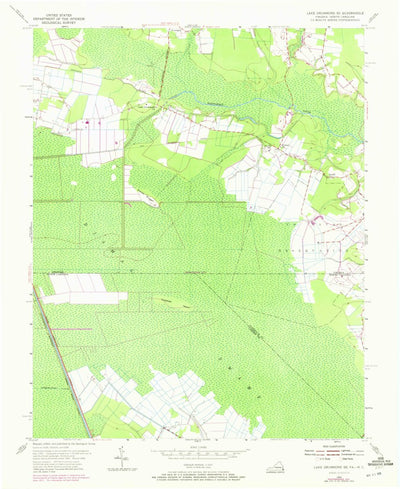 United States Geological Survey Lake Drummond SE, VA-NC (1954, 24000-Scale) digital map