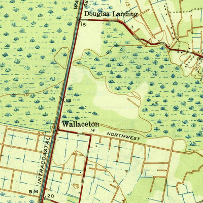 United States Geological Survey Lake Drummond, VA-NC (1945, 62500-Scale) digital map