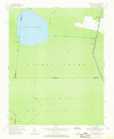 United States Geological Survey Lake Drummond, VA-NC (1954, 24000-Scale) digital map