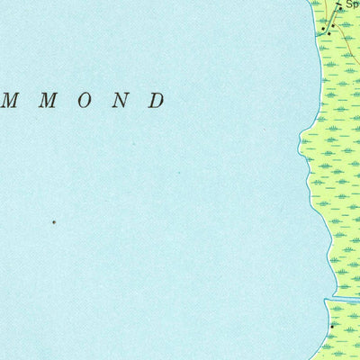 United States Geological Survey Lake Drummond, VA-NC (1954, 24000-Scale) digital map