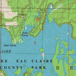 United States Geological Survey Lake Eau Claire East, WI (1979, 24000-Scale) digital map