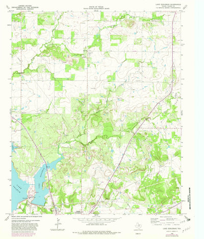 United States Geological Survey Lake Eddleman, TX (1964, 24000-Scale) digital map