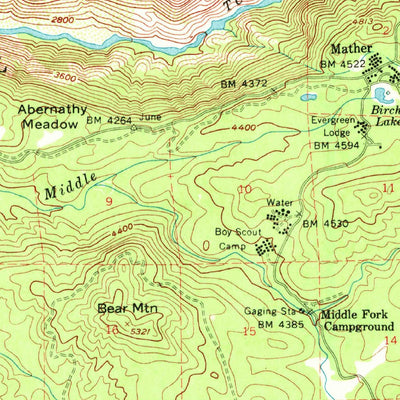 United States Geological Survey Lake Eleanor, CA (1956, 62500-Scale) digital map