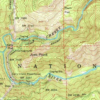 United States Geological Survey Lake Eleanor, CA (1956, 62500-Scale) digital map