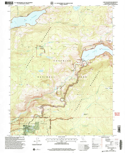 United States Geological Survey Lake Eleanor, CA (2001, 24000-Scale) digital map