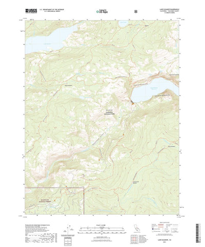 United States Geological Survey Lake Eleanor, CA (2021, 24000-Scale) digital map