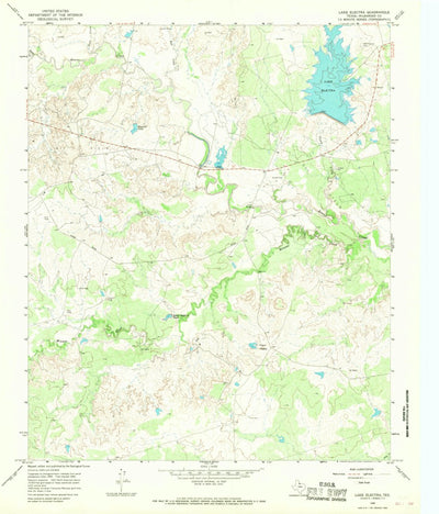 United States Geological Survey Lake Electra, TX (1966, 24000-Scale) digital map