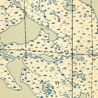 United States Geological Survey Lake Eloi, LA (1947, 31680-Scale) digital map