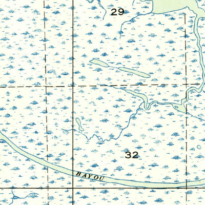 United States Geological Survey Lake Eloi, LA (1954, 31680-Scale) digital map