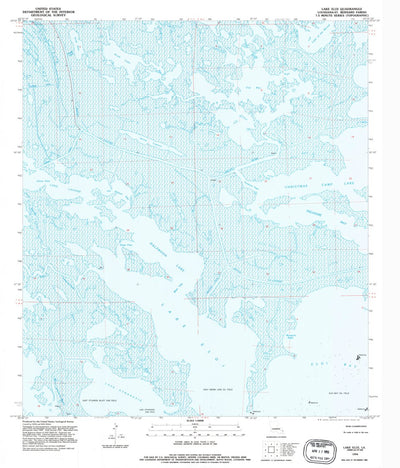 United States Geological Survey Lake Eloi, LA (1994, 24000-Scale) digital map