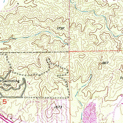 United States Geological Survey Lake Elsinore, CA (1953, 24000-Scale) digital map