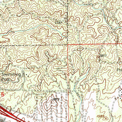 United States Geological Survey Lake Elsinore, CA (1997, 24000-Scale) digital map