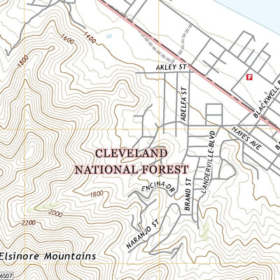 United States Geological Survey Lake Elsinore, CA (2022, 24000-Scale) digital map