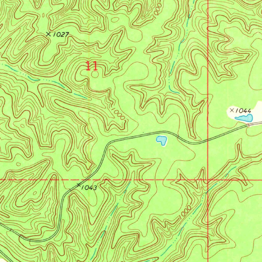 Lake Eucha East, OK (1971, 24000-Scale) Map by United States Geological ...