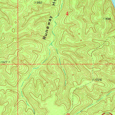 United States Geological Survey Lake Eucha East, OK (1971, 24000-Scale) digital map