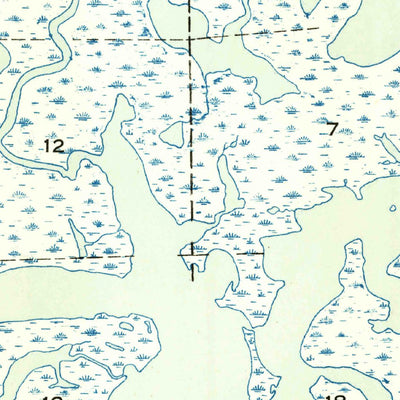 United States Geological Survey Lake Eugenie, LA (1954, 31680-Scale) digital map