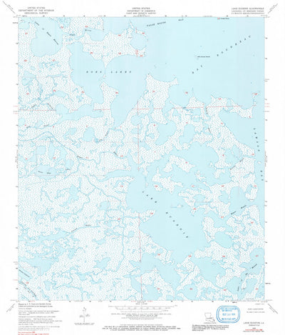 United States Geological Survey Lake Eugenie, LA (1955, 24000-Scale) digital map