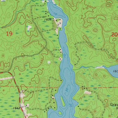 United States Geological Survey Lake Evelyn, WI-MI (1973, 24000-Scale) digital map