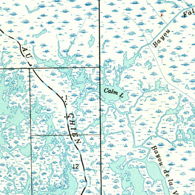 United States Geological Survey Lake Felicity, LA (1939, 62500-Scale) digital map