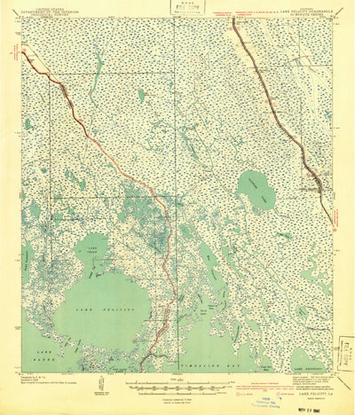 United States Geological Survey Lake Felicity, LA (1941, 62500-Scale) digital map