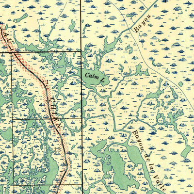 United States Geological Survey Lake Felicity, LA (1941, 62500-Scale) digital map