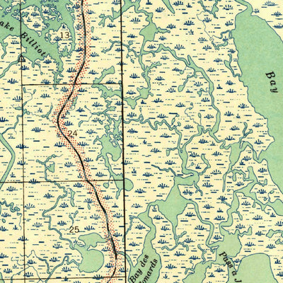 United States Geological Survey Lake Felicity, LA (1941, 62500-Scale) digital map