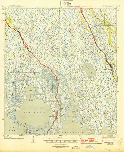United States Geological Survey Lake Felicity, LA (1944, 62500-Scale) digital map