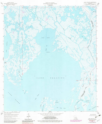 United States Geological Survey Lake Felicity, LA (1964, 24000-Scale) digital map