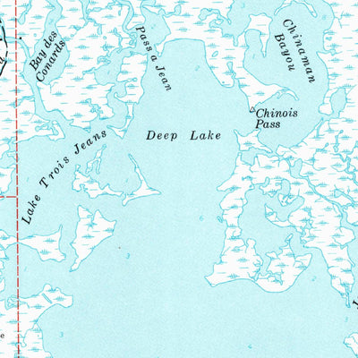 United States Geological Survey Lake Felicity, LA (1964, 62500-Scale) digital map