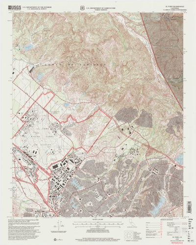 United States Geological Survey Lake Forest, CA (1997, 24000-Scale) digital map
